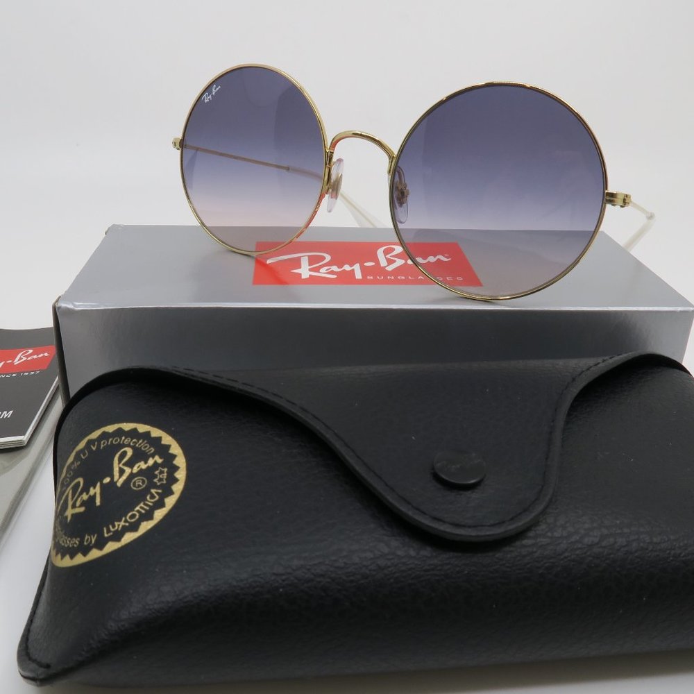Ray-Ban RB 3592 001/19 55mm JA-JO Round Gold Blue